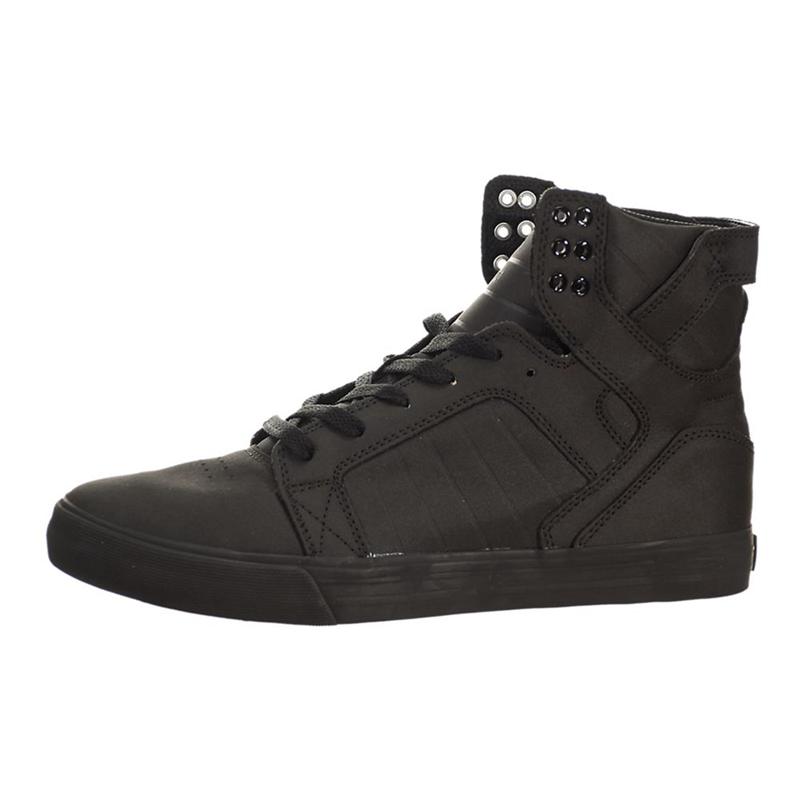 Buty Supra SKYTOP - Sneakersy Wysokie Damskie - Czarne (QKBN-29685)